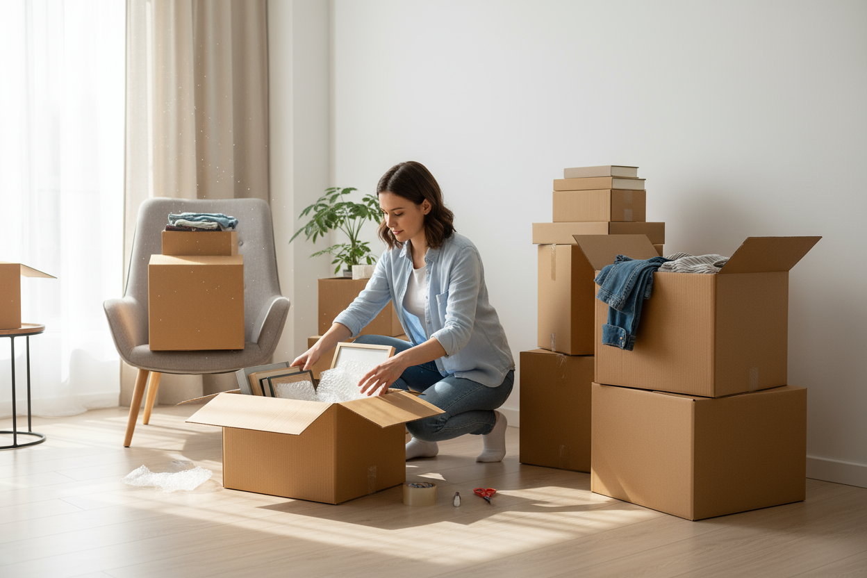 Cardboard Box 36x47x60cm UAE | Heavy Duty 5-Ply Shipping Carton Dubai | Storage & Moving Boxes