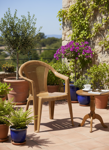 Premium Bamboo Chair Sandalwood - UAE Wide Delivery | Dubai Abu Dhabi Sharjah