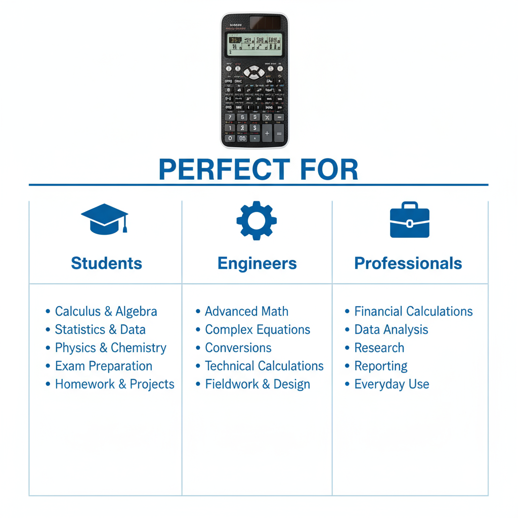 Scientific Calculator 552 Functions - FX-991EX for Students & Professionals UAE