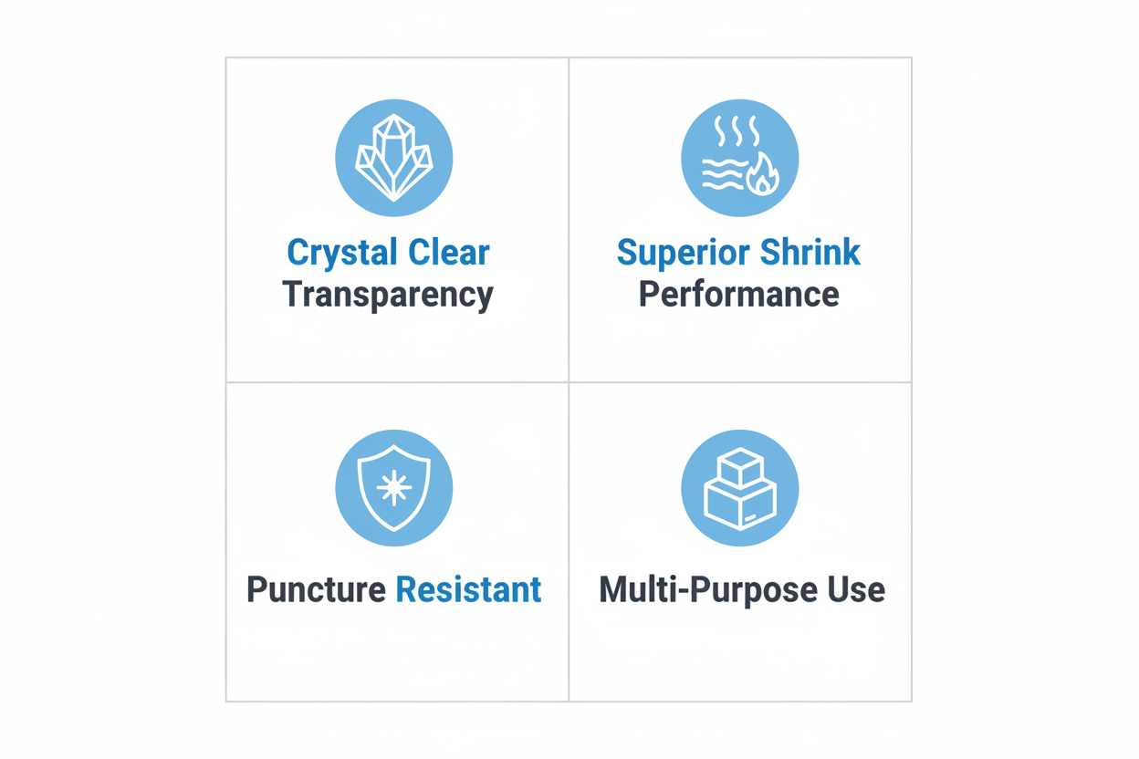 POF Heat Shrink Film Roll UAE | Transparent Packaging Film Dubai | Protective Sealing Film Abu Dhabi