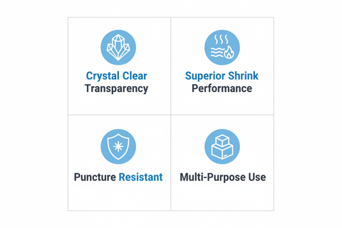 POF Heat Shrink Film Roll UAE | Transparent Packaging Film Dubai | Protective Sealing Film Abu Dhabi