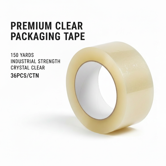Clear Tape 150 Yards - Premium Packaging Tape by INFINI HOMES