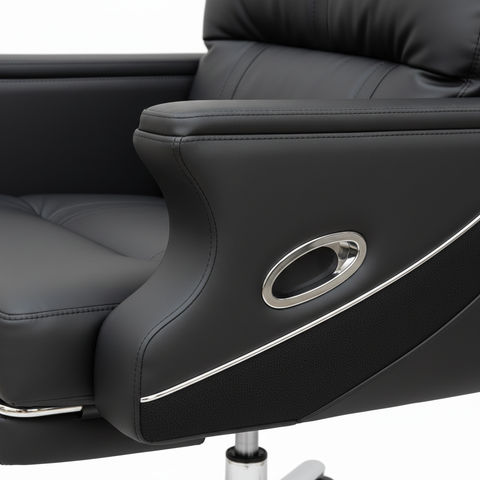 Premium Office Chair Black - Ergonomic Desk Chair UAE | IH A012 BLK