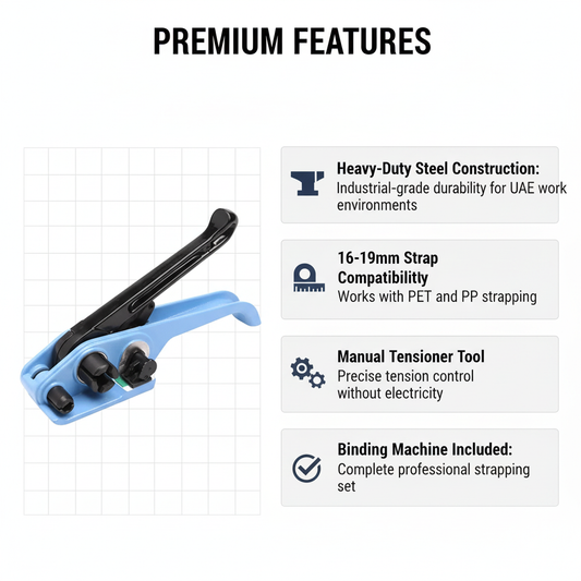 Manual Strapping Tool Set 16-19mm | PET PP Binding Machine UAE