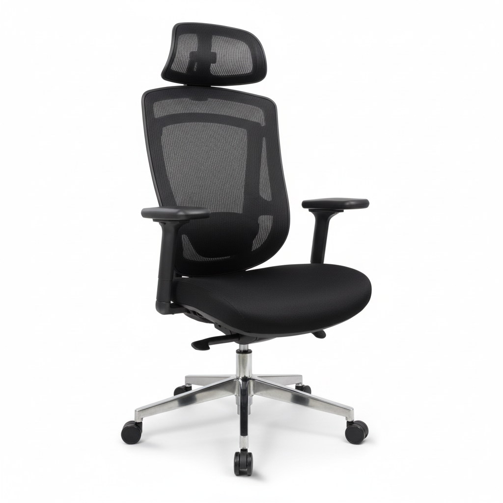 Ergonomic Office Chair High Back with 3D Headrest - Comfy HB Mesh Chair UAE