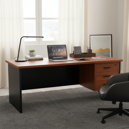 Office Desk Cherry Black IH GE180 | Premium Executive Desk UAE