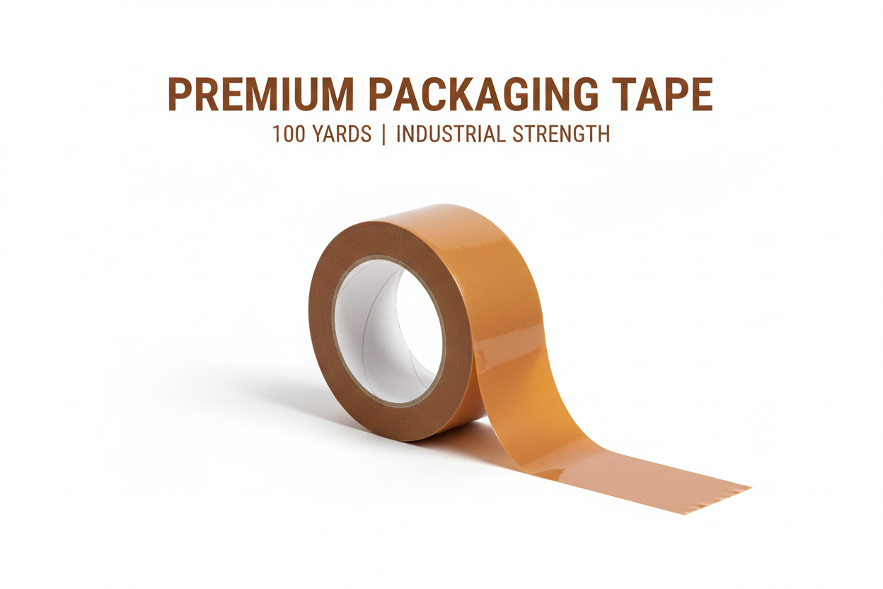 Brown Tape 100 Yards - Premium Packaging Tape by INFINI HOMES