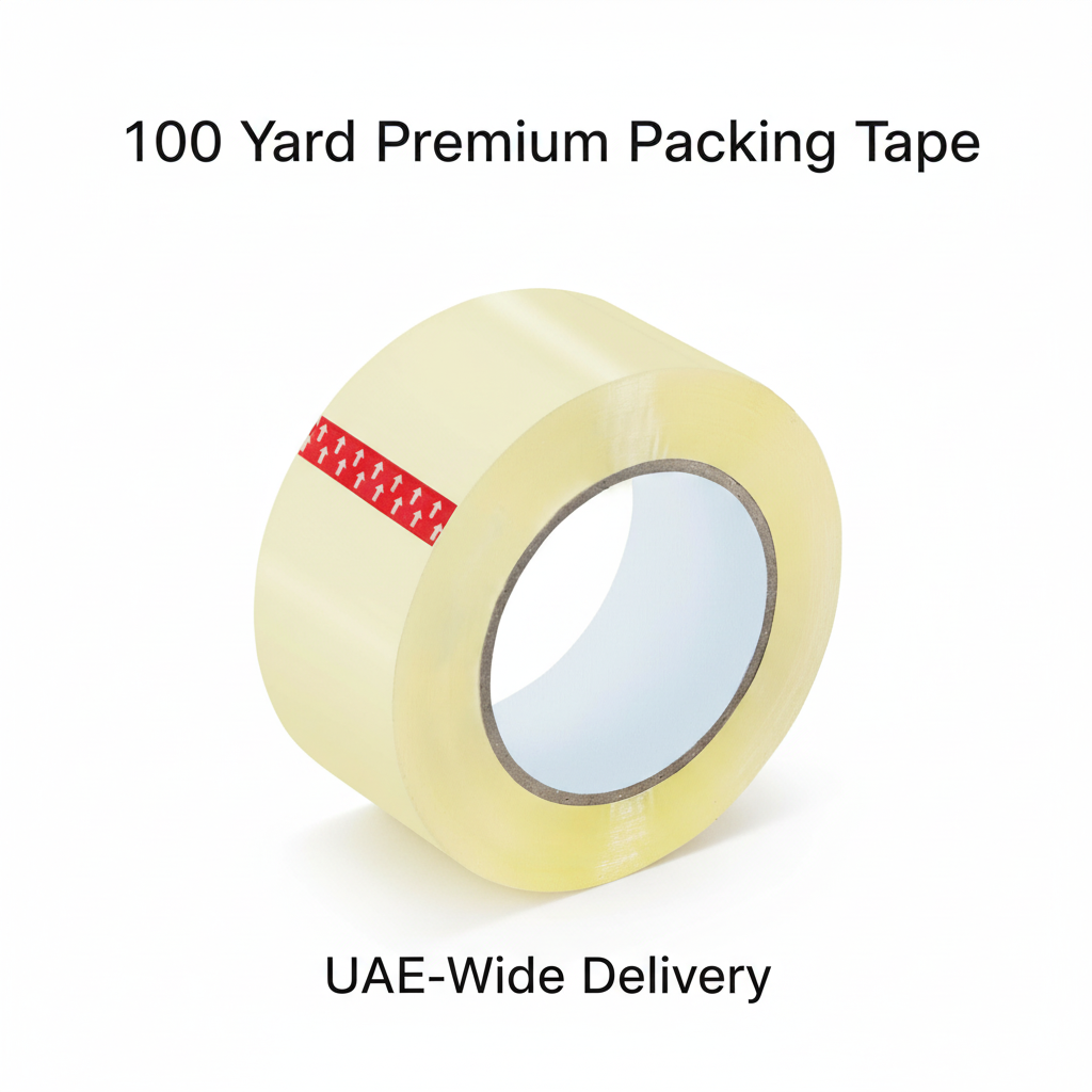 Adhesive Tape 100 Yard - Clear Packing Tape | Infini Homes UAE
