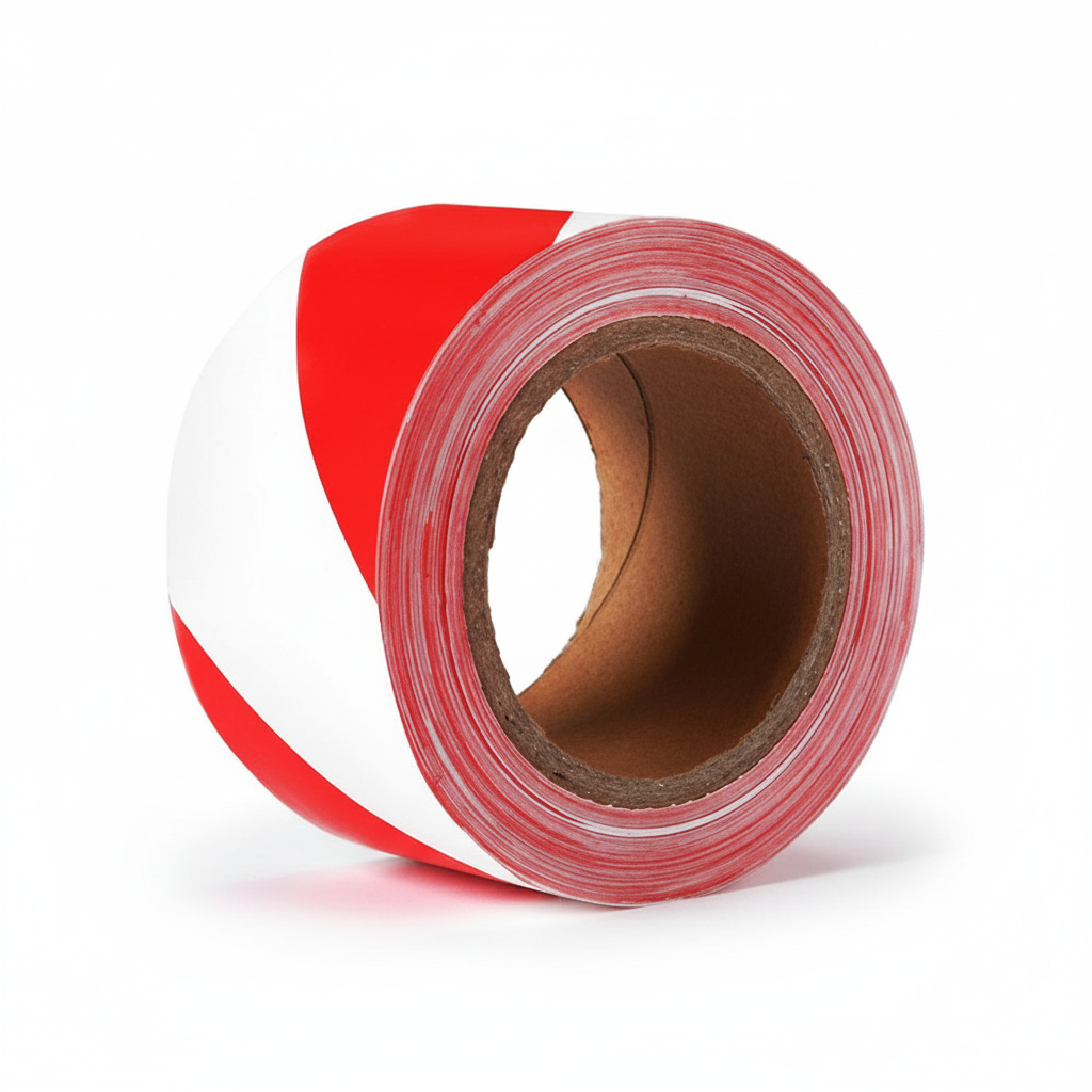 Red PE Warning Tape - Safety Barrier Tape for Construction Sites UAE | 100m Roll