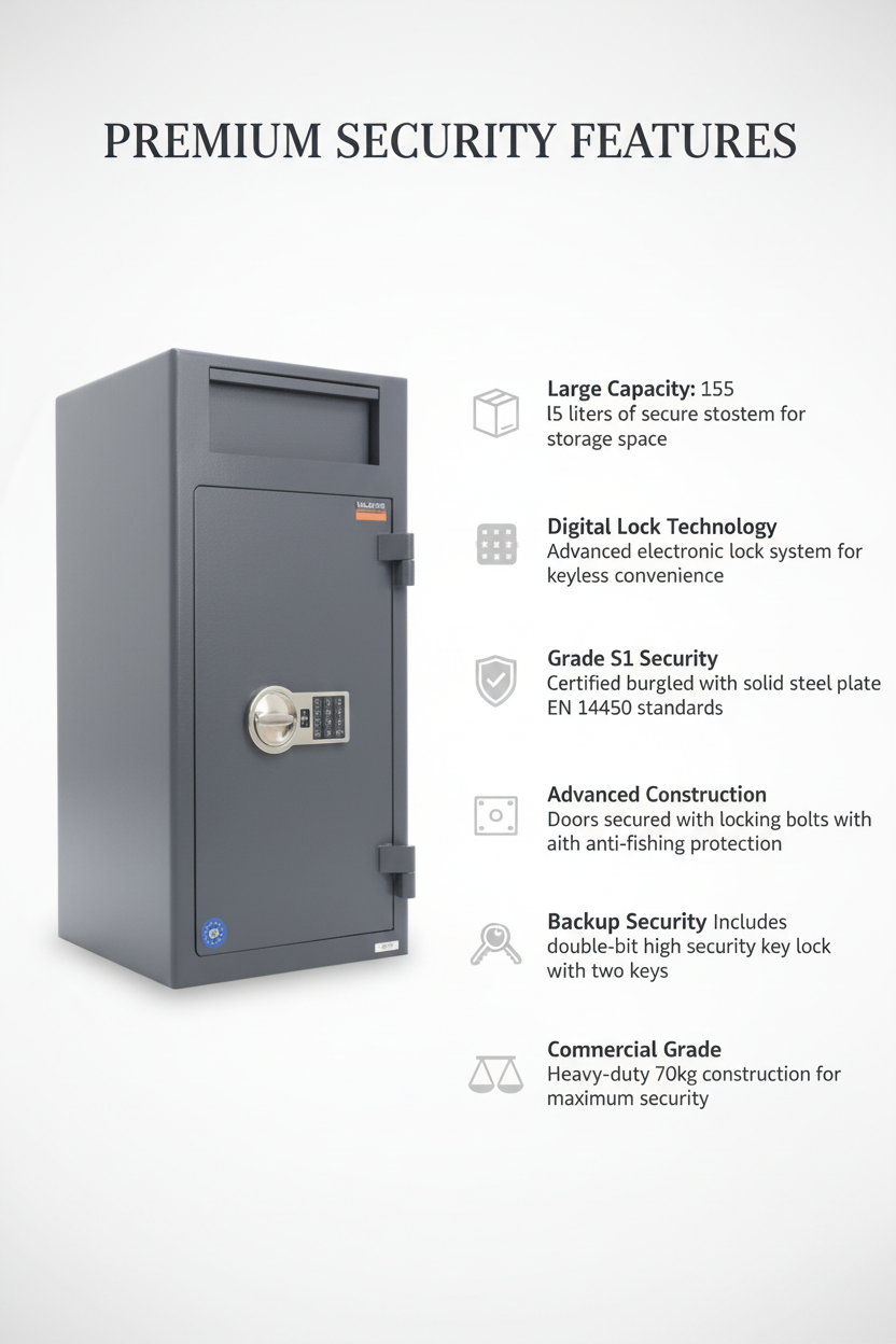 Valberg ASD-32 EL Digital Night Safe - Large Grade S1 Electronic Safe Dubai UAE