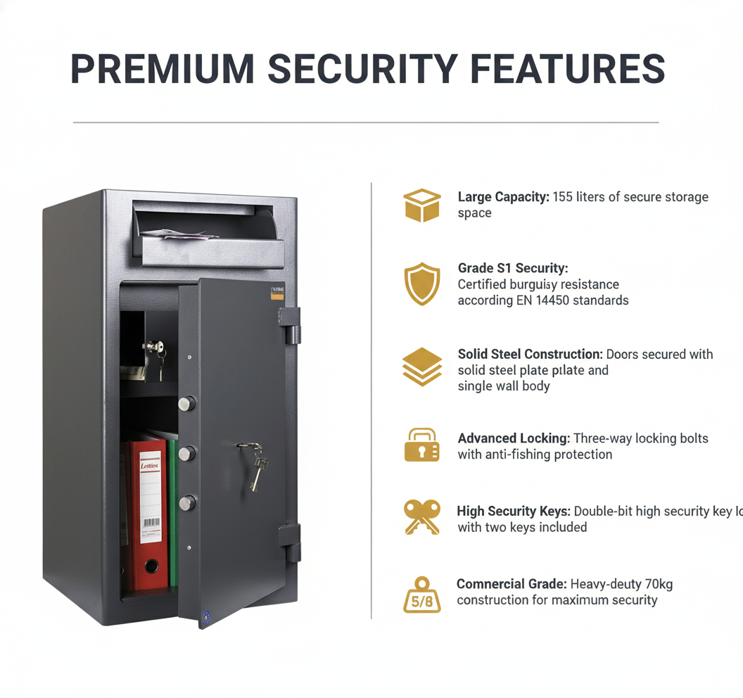 Valberg ASD-32 KL Night Safe - Large Grade S1 Security Safe Dubai UAE