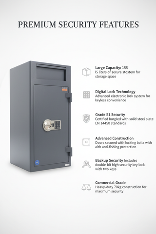 Valberg ASD-32 EL Digital Night Safe - Large Grade S1 Electronic Safe Dubai UAE