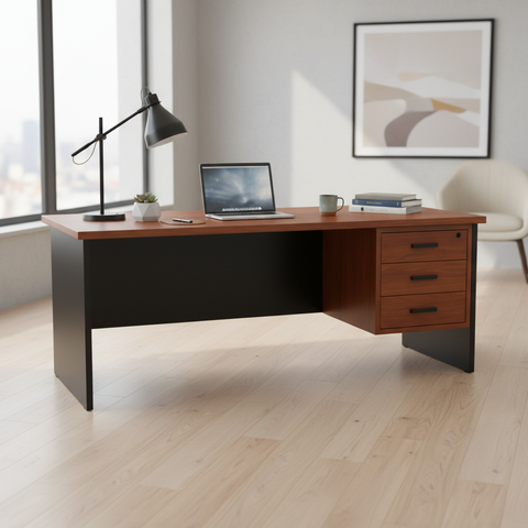 Office Desk Cherry Black IH GE180 | Premium Executive Desk UAE