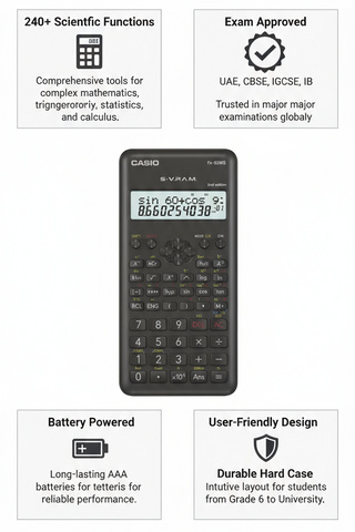 Casio FX-82 MS Scientific Calculator - 2nd Edition | UAE School & University Essential