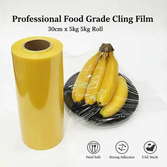 PVC Cling Film 30cm x 5kg Roll | Food Wrap for Kitchen & Catering | UAE