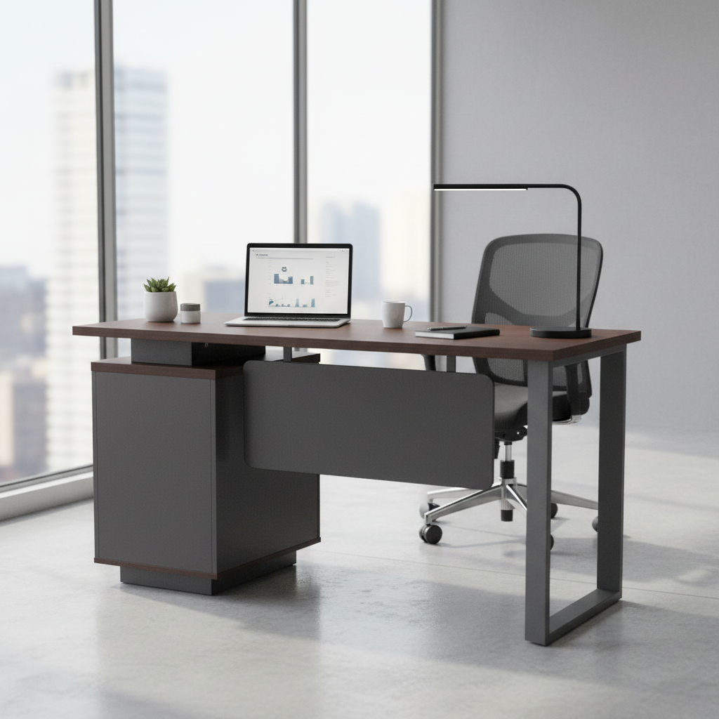 Office Table 1.2M Wenge - Premium Desk for UAE Offices | IH 222