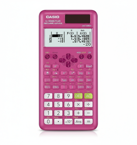 Casio Scientific Calculator fx-300ESPLS2 - Pink Edition with 252 Functions