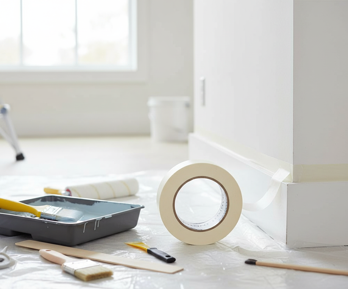 Masking Tape 25 yd x 2 inches - Premium Quality by Infini Homes