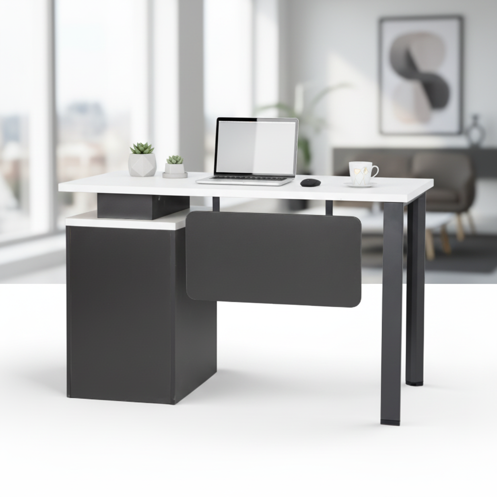 Office Table 1.2M White - Premium Desk for UAE Offices | IH 112