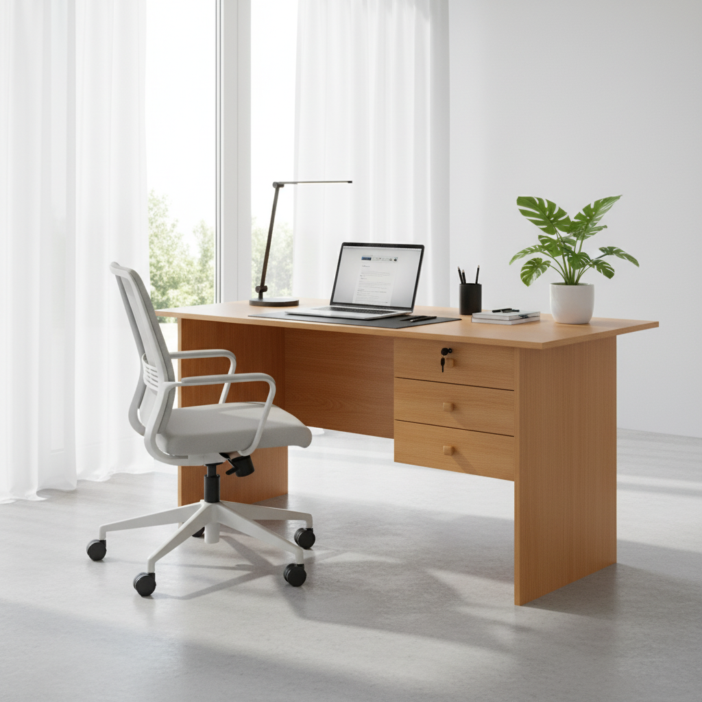 Office Desk Cherry 117x57x72 cm | Premium Workspace Furniture UAE