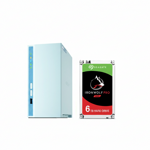 QNAP TS-230 2GB 2-Bay NAS with 6TB Seagate IronWolf HDD Combo Pack UAE