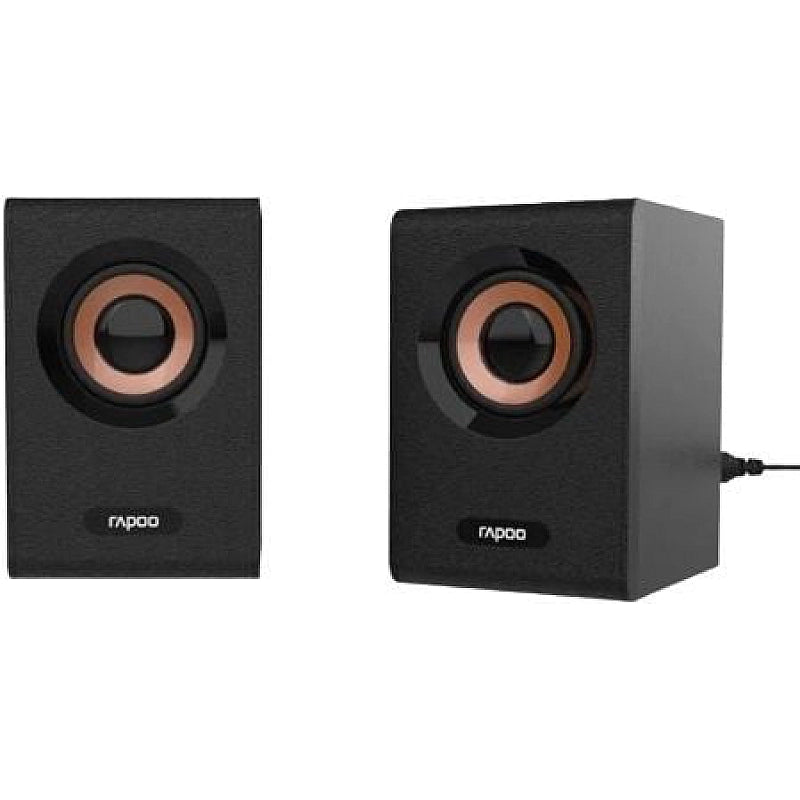Rapoo A80 Compact Stereo Speaker Black – USB Powered Desktop Audio | UAE