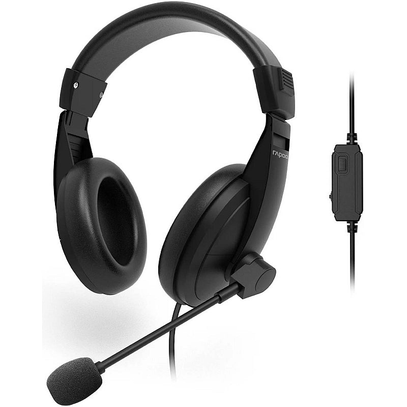 Rapoo H150S Wired USB Headset with Microphone – UAE Delivery to Dubai, Abu Dhabi & All Emirates