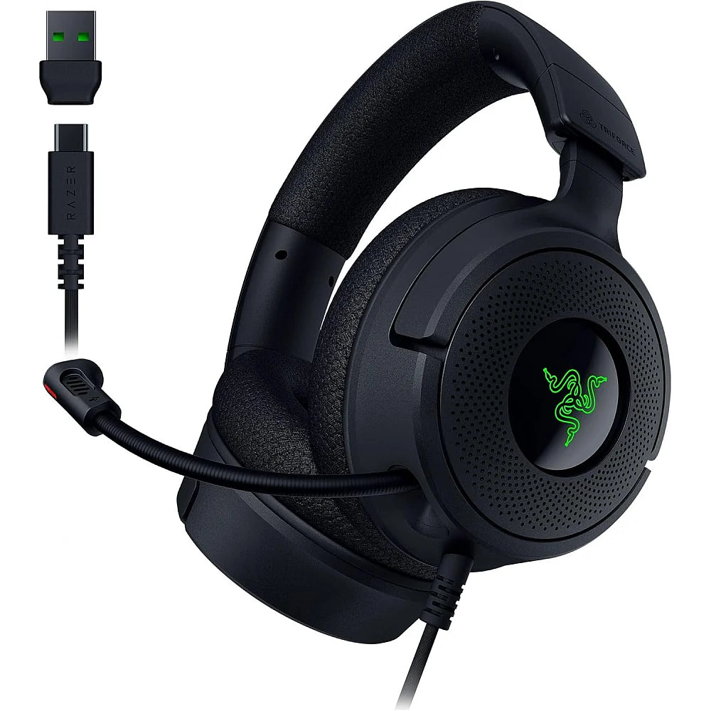Razer Kraken V4 X Wired Gaming Headset – Black | Cardioid Mic, Chroma RGB | UAE