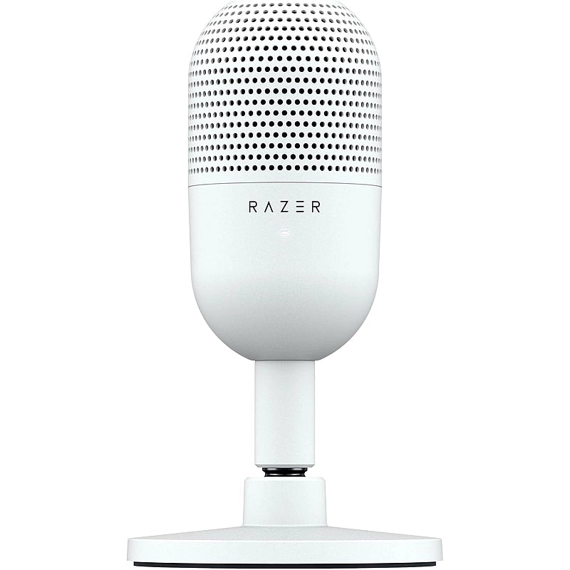 Razer Seiren V3 Mini USB Microphone – Supercardioid Condenser Mic, Tap-to-Mute, LED Indicator, Ultra-Compact – White