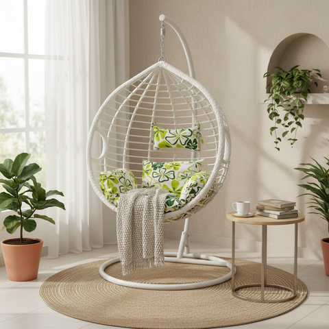 White Swing Chair | Premium Outdoor Seating UAE | IH 2006