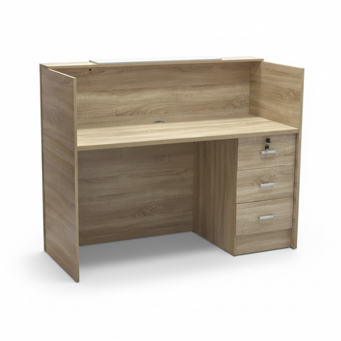 Reception Desk 140CM | Premium Office Reception Counter UAE – IH-R14