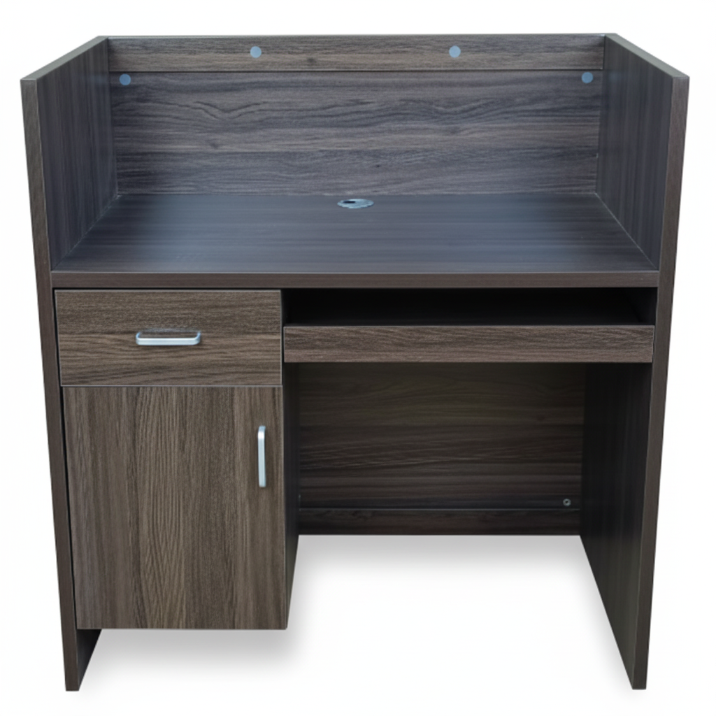 Wenge Grey Reception Table IH 1405 | Premium Office Furniture UAE