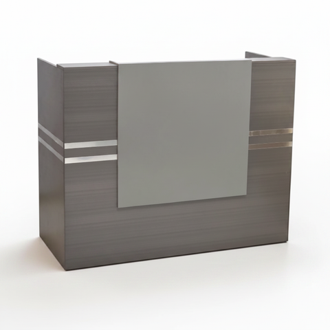 Reception Desk 140CM | Premium Office Reception Counter UAE – IH-R14 grey