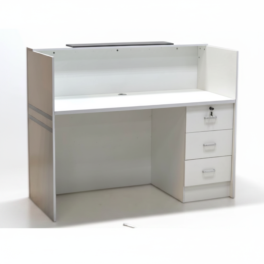 Reception Desk 140CM | Premium Office Reception Counter UAE – IH-R14