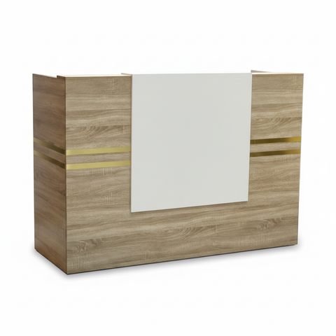 Reception Desk 160CM SBF-R16 White | Premium Office Front Desk on White Background – UAE