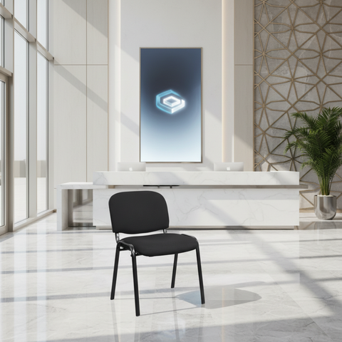 Visitor Chair Black IH 7699 BLK | Premium Office Seating UAE