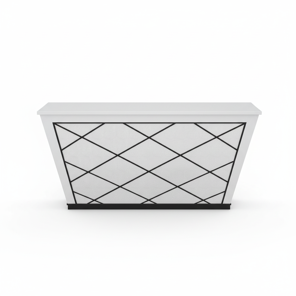 Reception Table White 1.2m (120x60x110cm) | Premium Office Furniture UAE