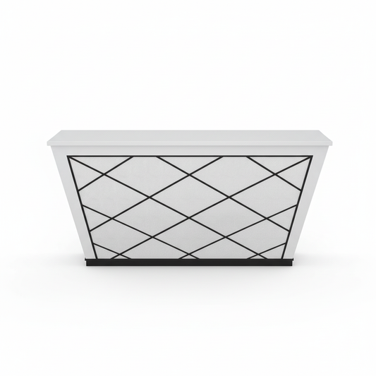 Reception Table White 1.2m (120x60x110cm) | Premium Office Furniture UAE