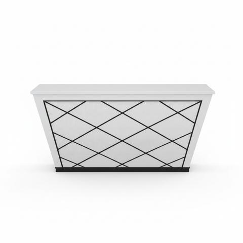 Reception Table White 1.2m (120x60x110cm) | Premium Office Furniture UAE