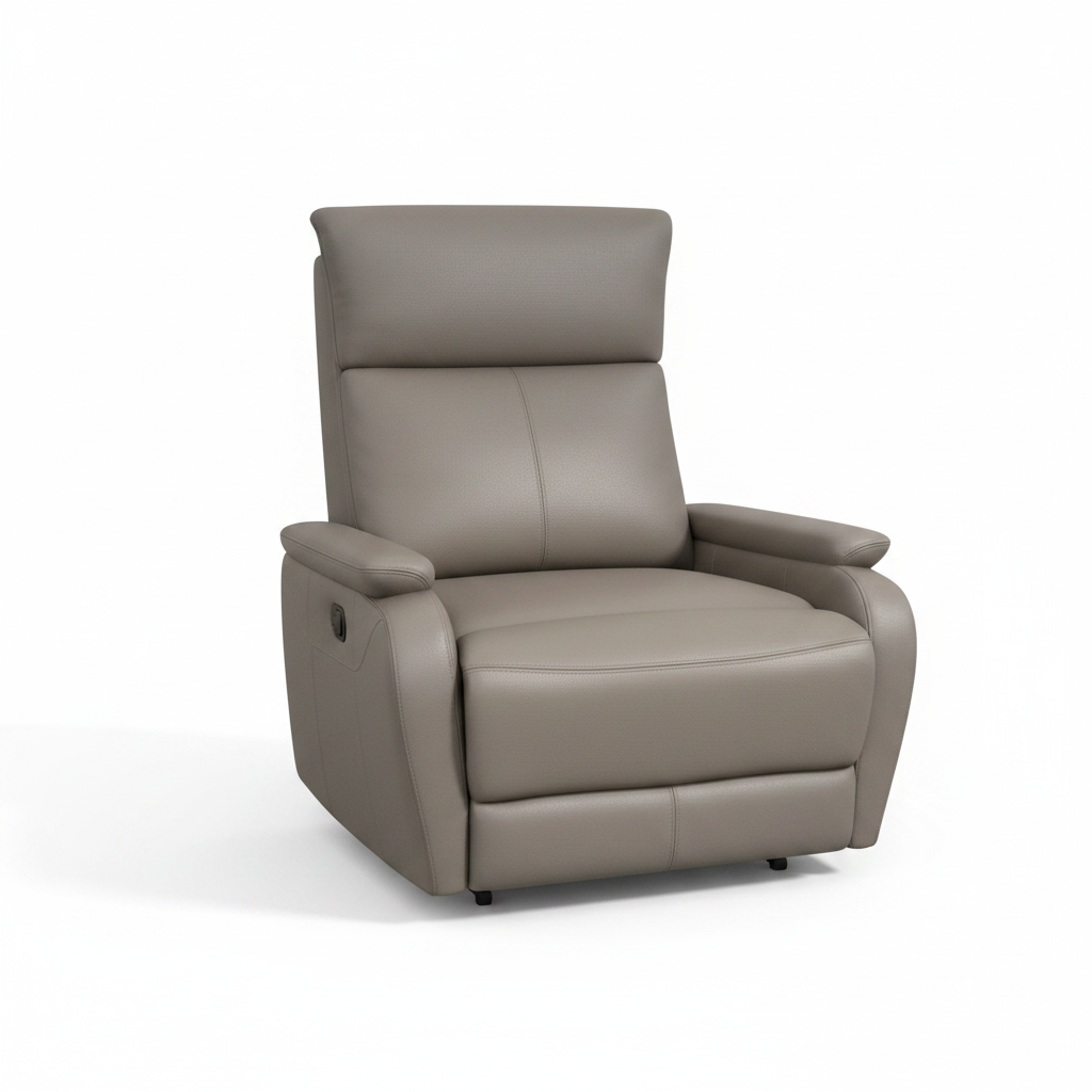 Swivel Recliner Chair in Grey – Modern Accent Chair for Living Room | INFINI HOMES UAE