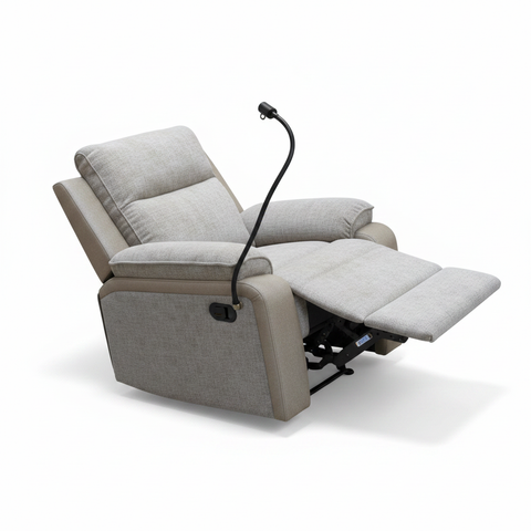 Swivel Glider Recliner Sofa Chair with Phone Holder – Premium Living Room Furniture UAE | INFINI HOMES