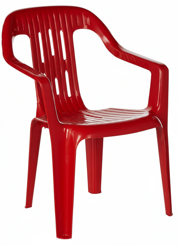 Red plastic junior armchair for children UAE - Lightweight kids furniture Dubai Abu Dhabi Sharjah