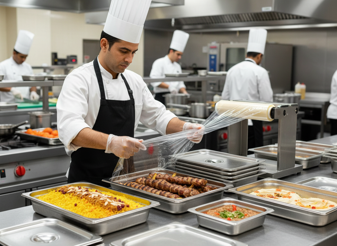 Infini Homes Cling Film 300ft Roll 30cm - Food Wrap Plastic Film 6 Pack | Premium Kitchen Stretch Wrap UAE