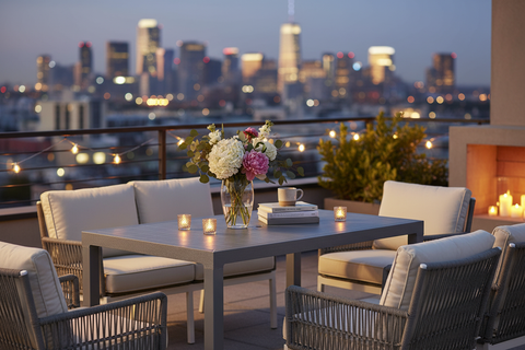 Cedargrain 6 Seater Outdoor Dining Table Dark Grey - UAE Wide Delivery | Dubai Abu Dhabi Sharjah