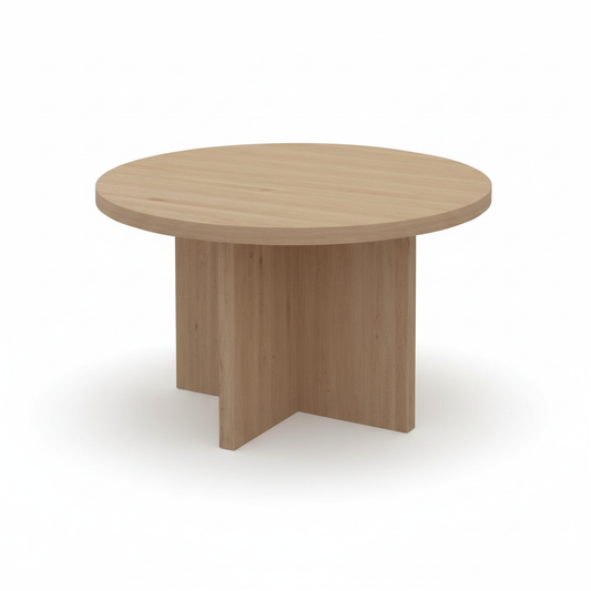 INFINI HOMES Round Table UAE - Model BX015-RT-120 Oak 120x75cm Dubai Abu Dhabi Sharjah