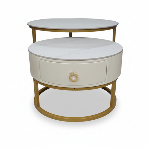 COFFEE TABLE (1+1) IH-80 | White Modern Coffee Table UAE