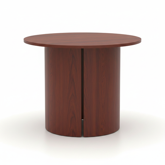 Round Meeting Desk | Wooden Office Table | UAE Delivery – INFINI HOMES