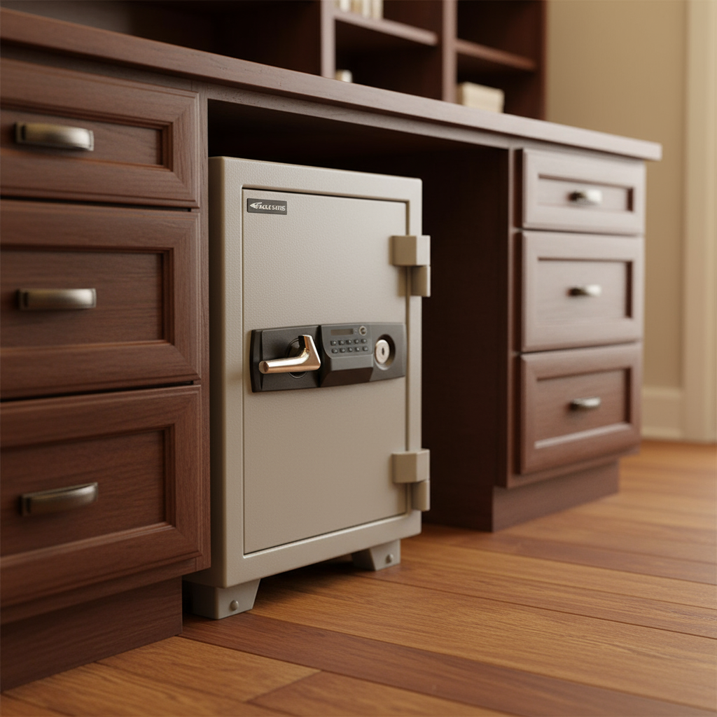 Eagle Safes Fire Resistant Safe ES-045 Digital + Key Lock | UAE Delivery Dubai Abu Dhabi Sharjah