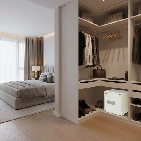 Fire Resistant Safe UAE | Valberg FRS-51 KL White Fireproof Safe Dubai | Dual Key Lock