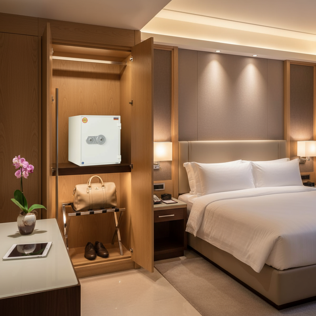 Fire Resistant Safe UAE | Valberg FRS-49 KL White Safe with Dual Key Lock | Dubai Abu Dhabi